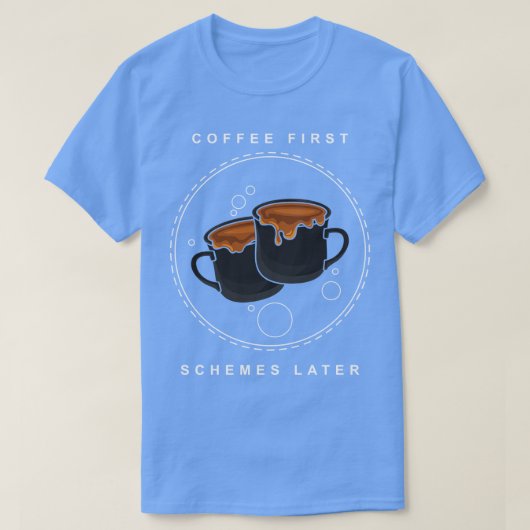 仕事場でのコーヒーの休憩2 Tシャツ (デザイン正面)