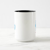 仕事場での「イケイケ青猫、私は噛む、それでいいでしょ」 マグカップ (中央)