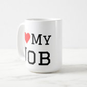 仕事大好き コーヒーマグカップ (正面左)
