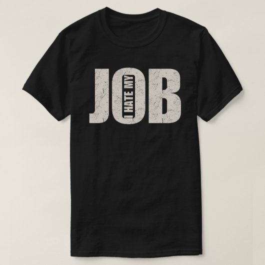 仕事嫌い Tシャツ (デザイン正面)
