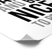 仕事懸命で人に優しい ポスター (角)