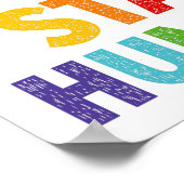 仕事懸命とステイ謙虚な教室やる気を起こさせるP ポスター (角)