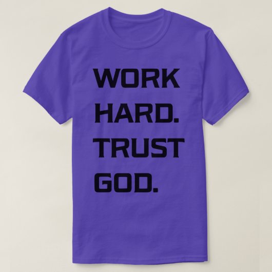 仕事懸命信頼の神 Tシャツ (デザイン正面)
