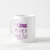 仕事懸命夢ビッグ コーヒーマグカップ (正面左)