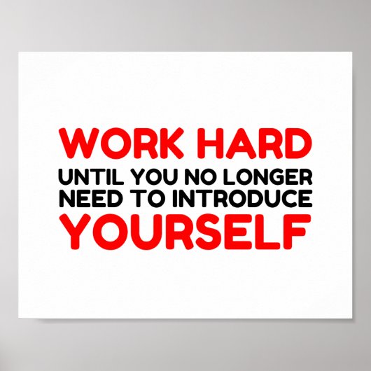 仕事懸命自己紹介 ポスター (正面)