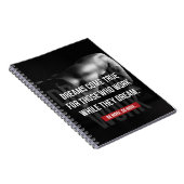 仕事懸命 – 夢来真 – ジムやる気を起こさせる ノートブック (右側)