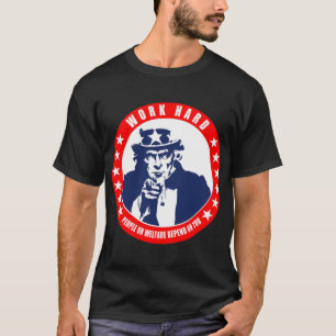 仕事懸命 – 福祉の人々があなたに依存 Tシャツ
