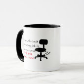 仕事最高のの皮肉なコーヒーおもしろいは マグカップ (正面左)