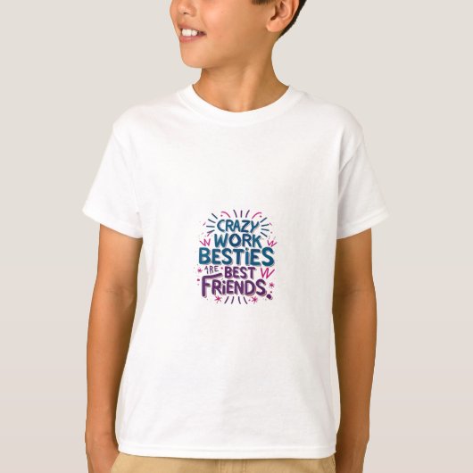 仕事熱狂するのベテ最高のィは友だち仕事のベスティーギ Tシャツ (正面)