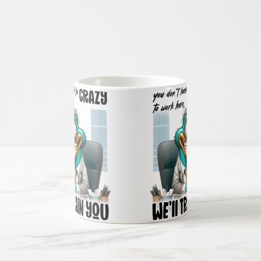 仕事熱狂する日サバイバルコーヒーマグ コーヒーマグカップ (中央)