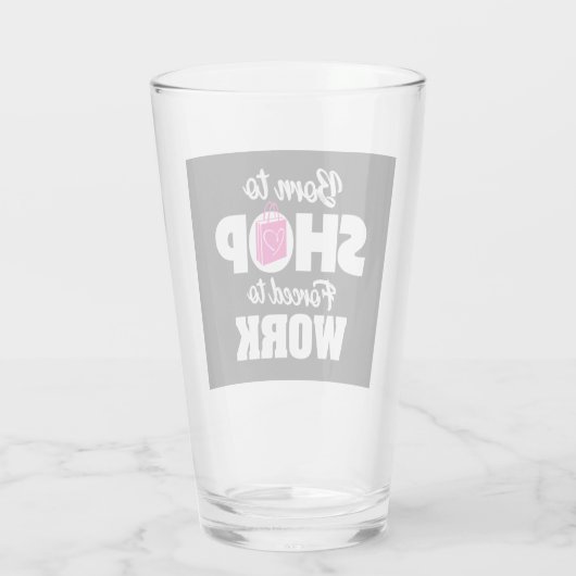 仕事生まれを余儀なくされる タンブラーグラス (裏面)