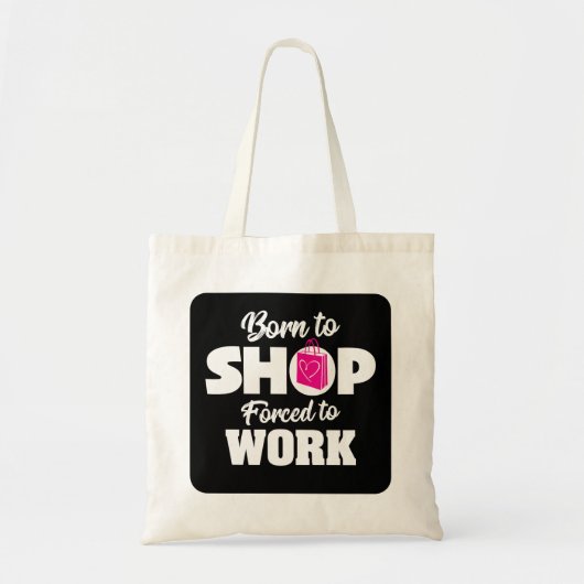 仕事生まれを余儀なくされる トートバッグ (正面)