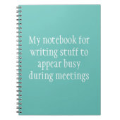 仕事用おもしろいオフィスで自分のノートをユーモア ノートブック (正面)