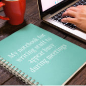 仕事用おもしろいオフィスで自分のノートをユーモア ノートブック