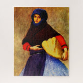 仕事用のドレスを着たカロサの女性 ジグソーパズル (縦)