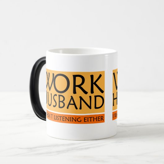 仕事用の夫のマグカップ モーフィングマグカップ (正面左)