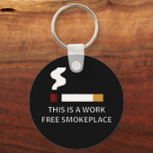 仕事用の禁煙の喫煙所 キーホルダー (正面)