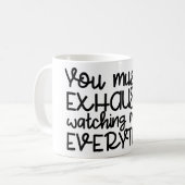 仕事疲れ – Officeおもしろいユーモア引用文 コーヒーマグカップ (正面左)