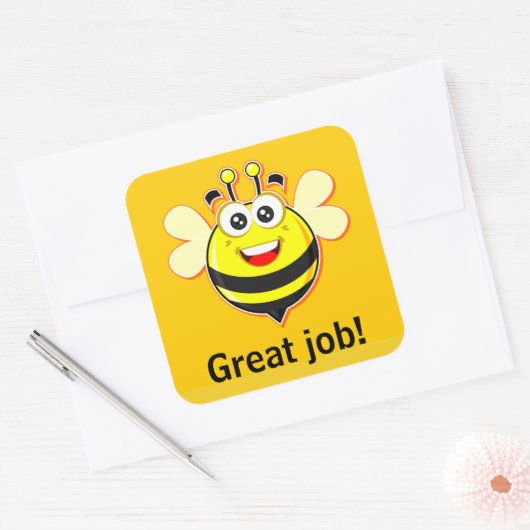 仕事素晴らしのシール スクエアシール (封筒)