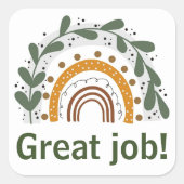 仕事素晴らしのシール スクエアシール (正面)