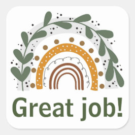 仕事素晴らしのシール スクエアシール