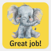 仕事素晴らしのシール スクエアシール (正面)