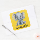 仕事素晴らしのシール スクエアシール (封筒)