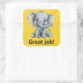 仕事素晴らしのシール スクエアシール (バッグ)