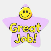 仕事素晴らしの楽しさ 星シール (正面)