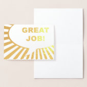 仕事素晴らし漫画気泡金ゴールド箔 箔カード (ディスプレー)