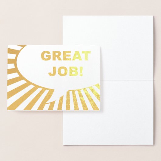 仕事素晴らし漫画気泡金ゴールド箔 箔カード (ディスプレー)