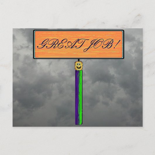 仕事素晴らし!ポストカード ポストカード (正面)