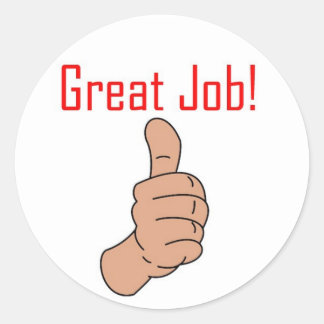 仕事素晴らし! ラウンドシール