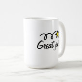 仕事素晴らし!従業員のためのコーヒーのマグギフト コーヒーマグカップ (正面右)