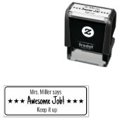 仕事素晴らし!星保で先生の名前を上げる セルフインキングスタンプ (インサイチュ)