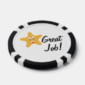 仕事素晴らし!金ゴールドスターカスタム ポーカーチップ (シングル)