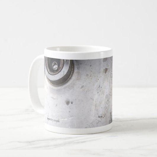仕事詩歌の詩歌は私を求めてマグ着きました コーヒーマグカップ (正面左)