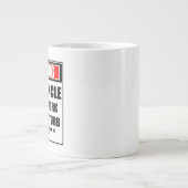 仕事警告の叔父の懸命が邪魔にならない ジャンボコーヒーマグカップ (正面)