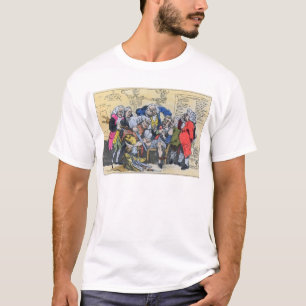 仕事1793年のジョージ王朝の外科医の風刺漫画 Tシャツ