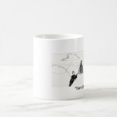 "仕事"のマグ得て下さい コーヒーマグカップ (中央)