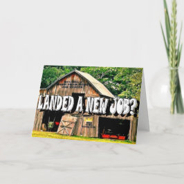 仕事、カードを上陸させました サンキューカード