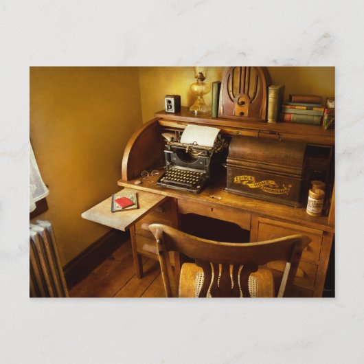 仕事 – タイピスト – 興味のある人 ポストカード (正面)