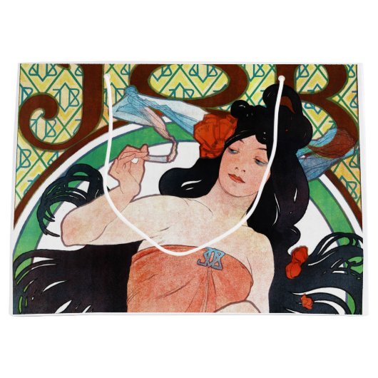 仕事、ミュシャ ラージペーパーバッグ (正面)