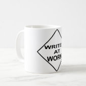 仕事-作家のためのギフトの作家 コーヒーマグカップ (正面左)
