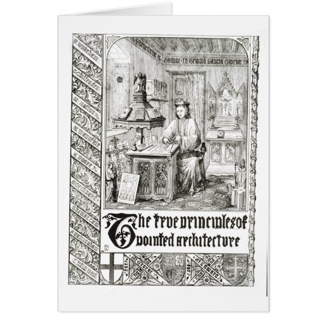 仕事、「本当の主義からのfrontispieceのPugin (正面)