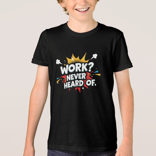 仕事?知らないね トライブレンドTシャツ (正面)