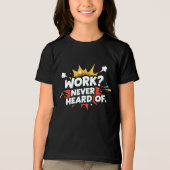 仕事?知らないね トライブレンドTシャツ (正面)