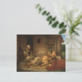 「仕事」- G. LindauerのTohunga tamoko ポストカード (スタンド正面)