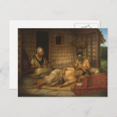 「仕事」- G. LindauerのTohunga tamoko ポストカード (正面/裏面)