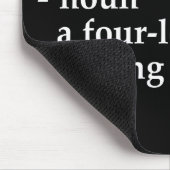 仕事: "k "の4手紙の単語の終り マウスパッド (コーナー)